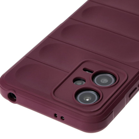 Pancerne etui Bizon Case Tur do Xiaomi Poco X5, burgundowe