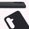 Silikonowe etui Bizon Soft Case do Galaxy S25, czarne