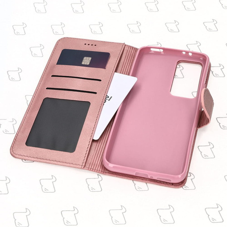 Etui Bizon Case Wallet do Xiaomi 12T/12T Pro, jasnoróżowe