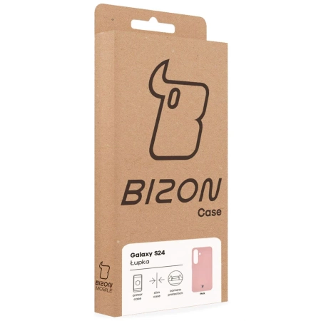 Etui Bizon Case Łupka do Galaxy S24, różowe
