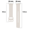 Pasek Bizon Strap Watch Silicone do Galaxy Fit 3, jasnoszary