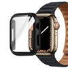 Etui ze szkłem Bizon Case, Case + Glass Set Apple Watch 8/7 41mm, czarne