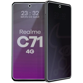Prywatyzujące szkło hybrydowe Bizon Glass Mule Shadow do Realme C71 4G, matowe