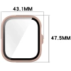 Etui ze szkłem do zegarka Bizon Case+Glass Watch do Huawei Watch Fit 4 Pro, różowe