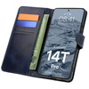 Etui z klapką Bizon Case Pocket do Xiaomi 14T Pro, granatowe