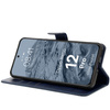 Etui z klapką Bizon Case Pocket do Oppo Reno 12 Pro, granatowe