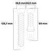 Pasek Bizon Strap Watch Octo do Xiaomi Redmi Watch 5/4 / Smart Band 9/8 Pro, beżowo-pomarańczowy