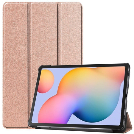 Etui Bizon Case Tab Croc do Samsung Galaxy Tab S6 Lite 2024/2022/2020, różowozłote
