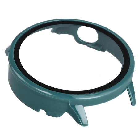 Etui ze szkłem do zegarka Bizon Case+Glass Watch do OnePlus Watch 3 43 mm, zielone