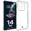 Elastyczne etui Bizon Case Salpa do Xiaomi Redmi Note 14 4G, przezroczyste