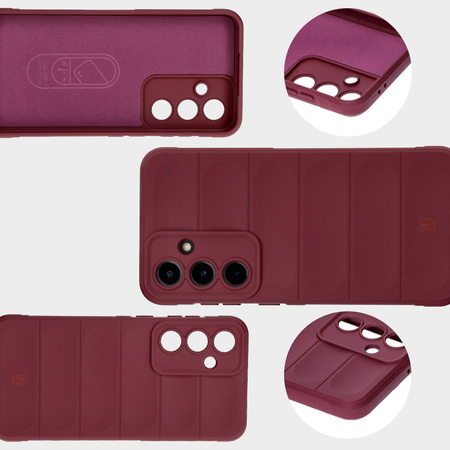 Pancerne etui Bizon Case Tur do Galaxy S24 FE, burgundowe
