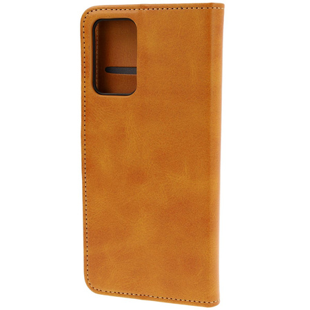 Etui z klapką Bizon Case Pocket do Motorola Edge 50 Fusion, brązowe