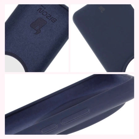 Silikonowe etui Bizon Soft Case do Xiaomi 15 Ultra, ciemnoniebieskie