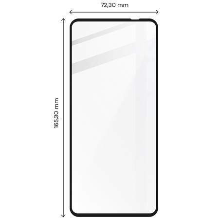 Szkło hartowane Bizon Glass Edge do Moto G51 5G, czarne