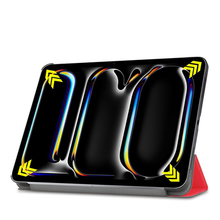 Etui Bizon Case Tab Croc do iPad Pro 11" 2025 / 2024, czerwone