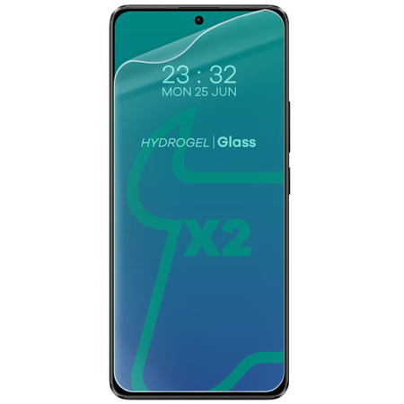 Folia hydrożelowa na ekran Bizon Glass Hydrogel Front Duo do  Xiaomi Poco X6 / Poco M6 Pro 4G / Redmi Note 13 5G / Redmi Note 13 Pro 4G/5G, 2 sztuki