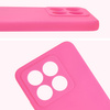 Silikonowe etui Bizon Soft Case do Xiaomi 14T, neonowo-różowe