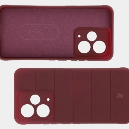 Pancerne etui Bizon Case Tur do Realme 14T 5G, burgundowe