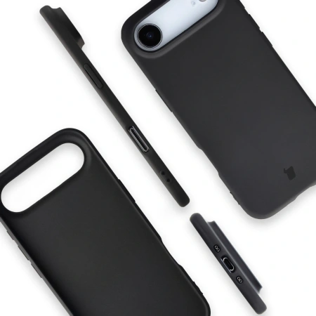 Etui z recyklingu Bizon Case ReLeaf do iPhone Air, czarne