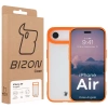 Etui Bizon Case Angelo do iPhone Air, półprzezroczyste z pomarańczową ramką