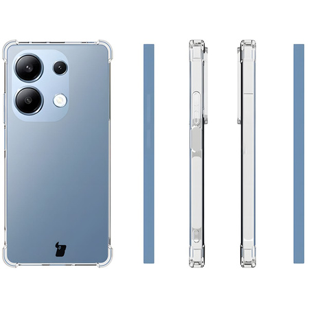 Elastyczne etui Bizon Case Salpa do Xiaomi Poco M6 Pro 4G / Xiaomi Redmi Note 13 Pro 4G, przezroczyste
