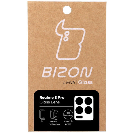 Szkło na aparat Bizon Glass Lens dla Realme 8 Pro, 2 sztuki