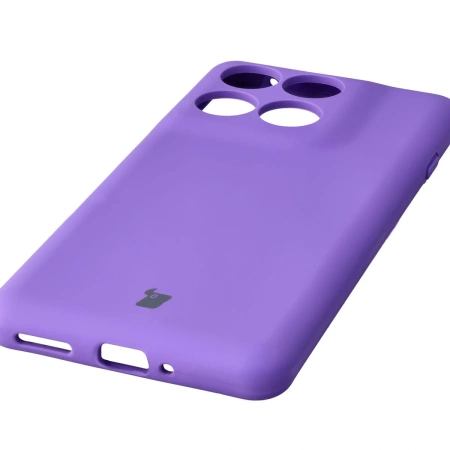 Silikonowe etui Bizon Soft Case do Motorola Edge 60 Pro, fioletowe