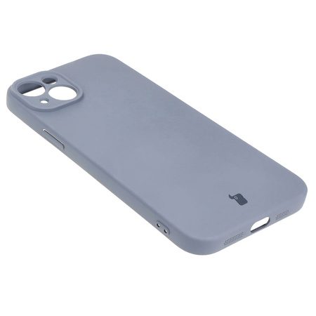 Etui Bizon Case Silicone do iPhone 15 Plus, szare