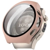 Etui ze szkłem do zegarka Bizon Case+Glass Watch do Huawei Watch 5 46 mm, różowe