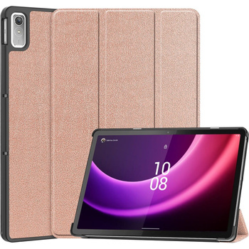 Etui Bizon Case Tab Croc do Lenovo Tab P11 Gen 2 / Xiaoxin Pad Plus 2023, różowozłote