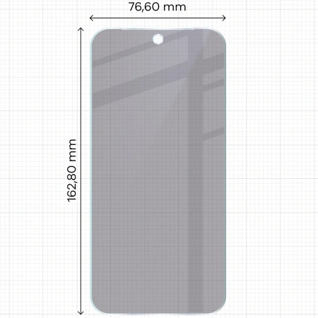 Prywatyzujące szkło hybrydowe Bizon Glass Mule Shadow do Google Pixel 10 Pro XL, matowe