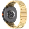 Pasek ze stali nierdzewnej Bizon Strap Watch Aura do Samsung Galaxy Watch 8 40 mm / 44 mm / 8 Classic 46 mm, złoty