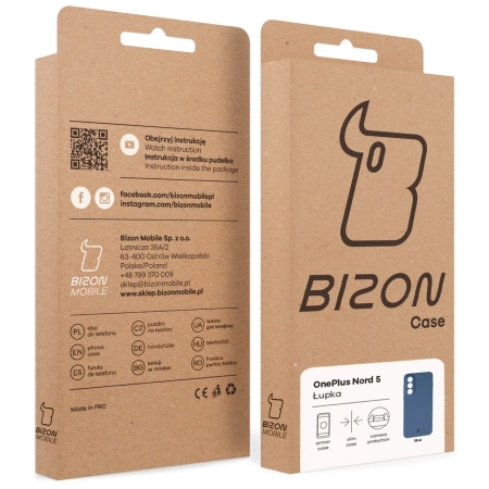 Etui Bizon Case Łupka do OnePlus Nord 5, niebieskie