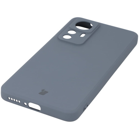 Etui Bizon Case Silicone Sq do Xiaomi 12T Pro, szare