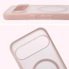 Etui z pierścieniem magnetycznym Bizon Case MatteO do Pixel 10 Pro XL, przydymione-różowe