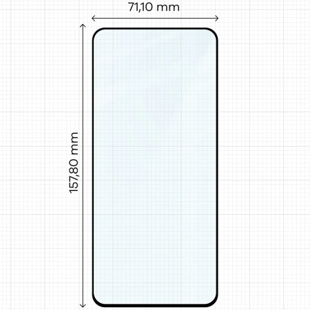 Szkło hartowane Bizon Glass Edge Duo do Realme 12 Plus, czarna ramka, 2 sztuki