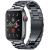 Pasek ze stali nierdzewnej Bizon Strap Watch Aura do Apple Watch 44/45/46/49 mm, czarny