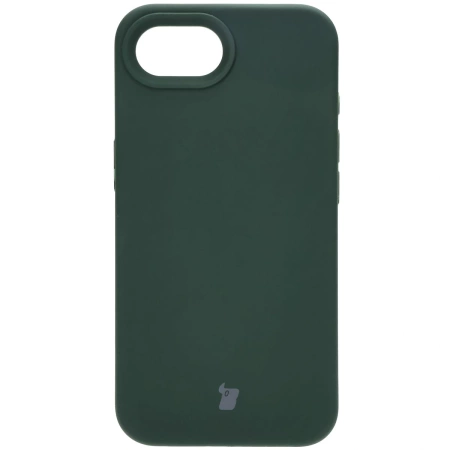 Silikonowe etui Bizon Soft Case do iPhone 16e, ciemnozielone