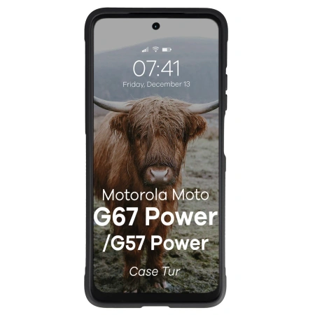 Pancerne etui Bizon Case Tur do Motorola Moto G57 Power / G67 Power, czarne