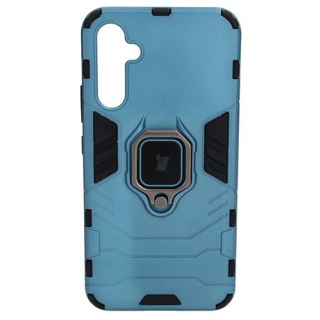 Etui Bizon Case Armor Ring do Samsung Galaxy A34 5G, niebieskie