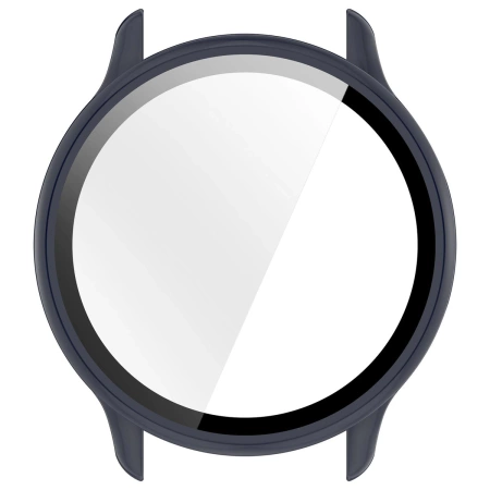 Etui ze szkłem do zegarka Bizon Case+Glass Watch do Garmin Vivoactive 6, niebieskie