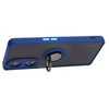 Etui z uchwytem na palec Bizon Case Hybrid Ring do Oppo A98 5G, przydymione z granatową ramką