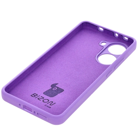 Silikonowe etui Bizon Soft Case do Xiaomi POCO X7 Pro, fioletowe