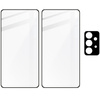 2x Szkło + szybka na aparat Bizon Edge Pack do Galaxy A52s 5G, A52 4G/5G