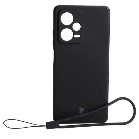 Etui Bizon Case Silicone Sq do Xiaomi Redmi Note 12 Pro Plus 5G, czarne