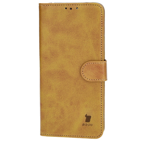 Etui z klapką Bizon Case Pocket do Xiaomi Redmi Note 12 5G / Xiaomi Poco X5, brązowe