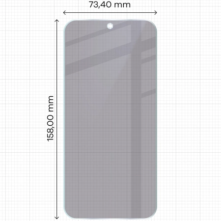 Prywatyzujące szkło hybrydowe Bizon Glass Mule Shadow do Oppo Find X9 Pro, matowe