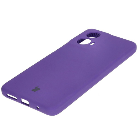 Silikonowe etui Bizon Soft Case do Motorola Moto G24 / G24 Power, fioletowe