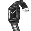 Etui z paskiem Bizon Strap + Case Watch Armor do Apple Watch 40 / 41mm, czarne