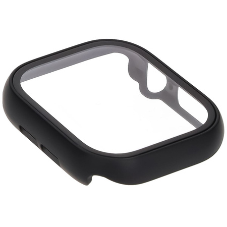 Etui ze szkłem do zegarka Bizon Case+Glass Watch do Apple Watch 11 / 10 42mm, czarne